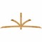 Ekena Millwork Davenport Rough Sawn Timber Gable Bracket, Western Red Cedar, 108"W x 40"H x 2"D x 4"F, 9/12 Pitch GBW108X40X0204DAV00RWR - alternate 1